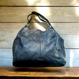 LUCKY BRAND Black Leather Purse Hobo Handbag